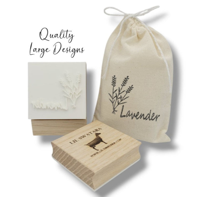 Flower Lavender Soap stamp herbal botanical lil swatara