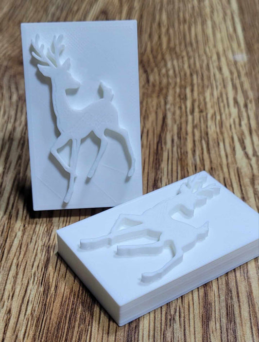 SOAP STAMP – Buck Antlers Deer Wildlife Hunting Rustic Outdoor Design Creates crisp impressions featuring bold buck antlers, perfect for wildlife themed soaps, hunting inspired artisan batches, rustic outdoor collections, and nature lover gifting.