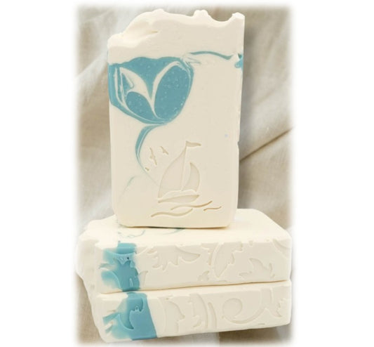 Sailboat seagulls soap stamp nautical beach lil Swatara