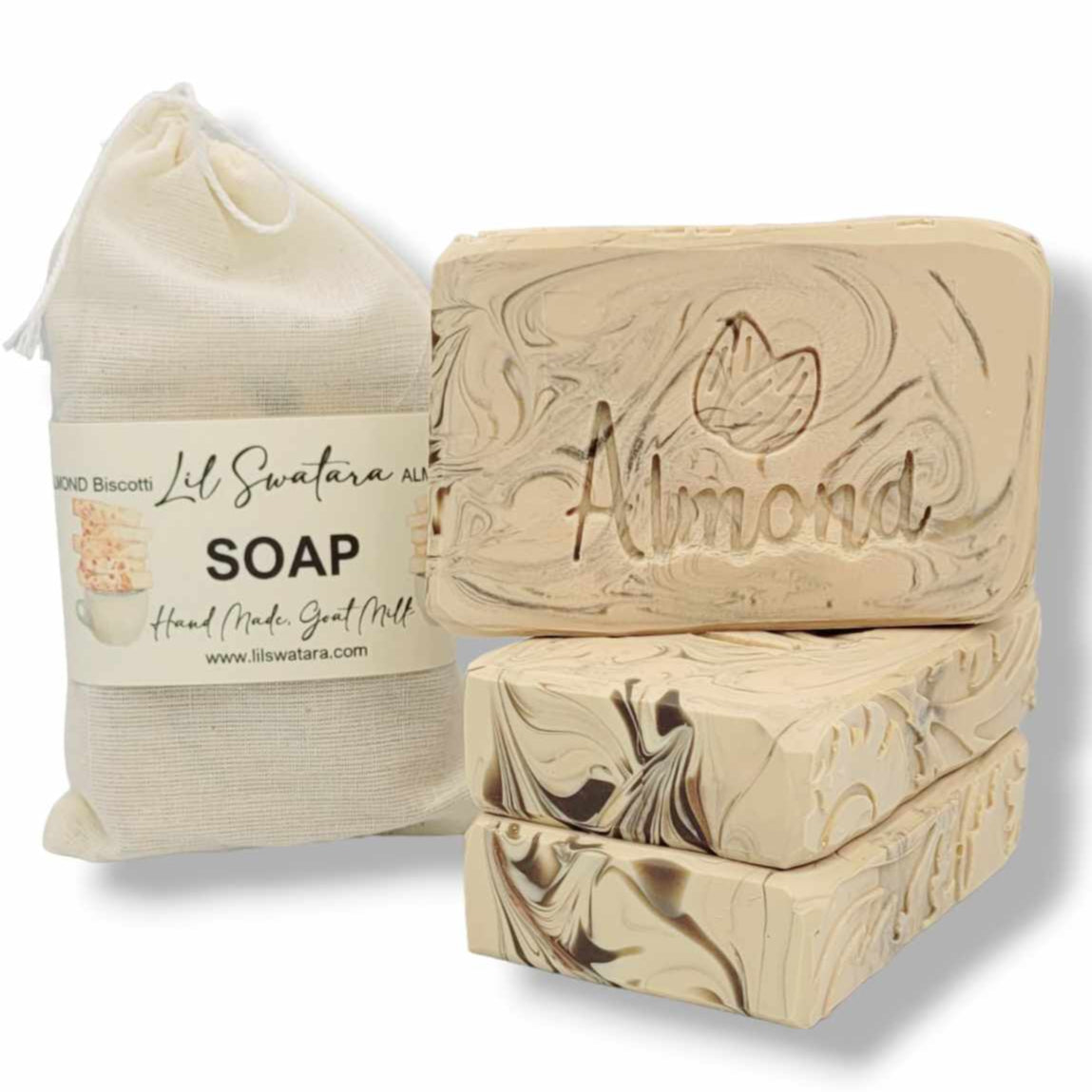 Almond nut food kitchen soap stamp handmade soap bar Lil Swatara