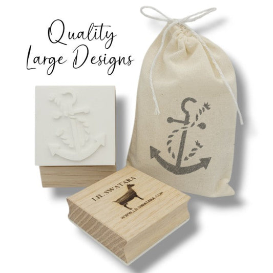 Anchor and rope nautical beach soap stamp handmade soap bar Lil Swatara