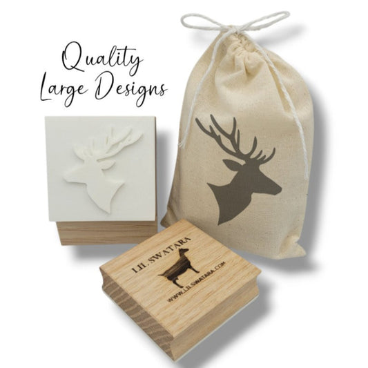 Animal Deer Stag Head Buck soap stamp handmade soap bar Lil Swatara