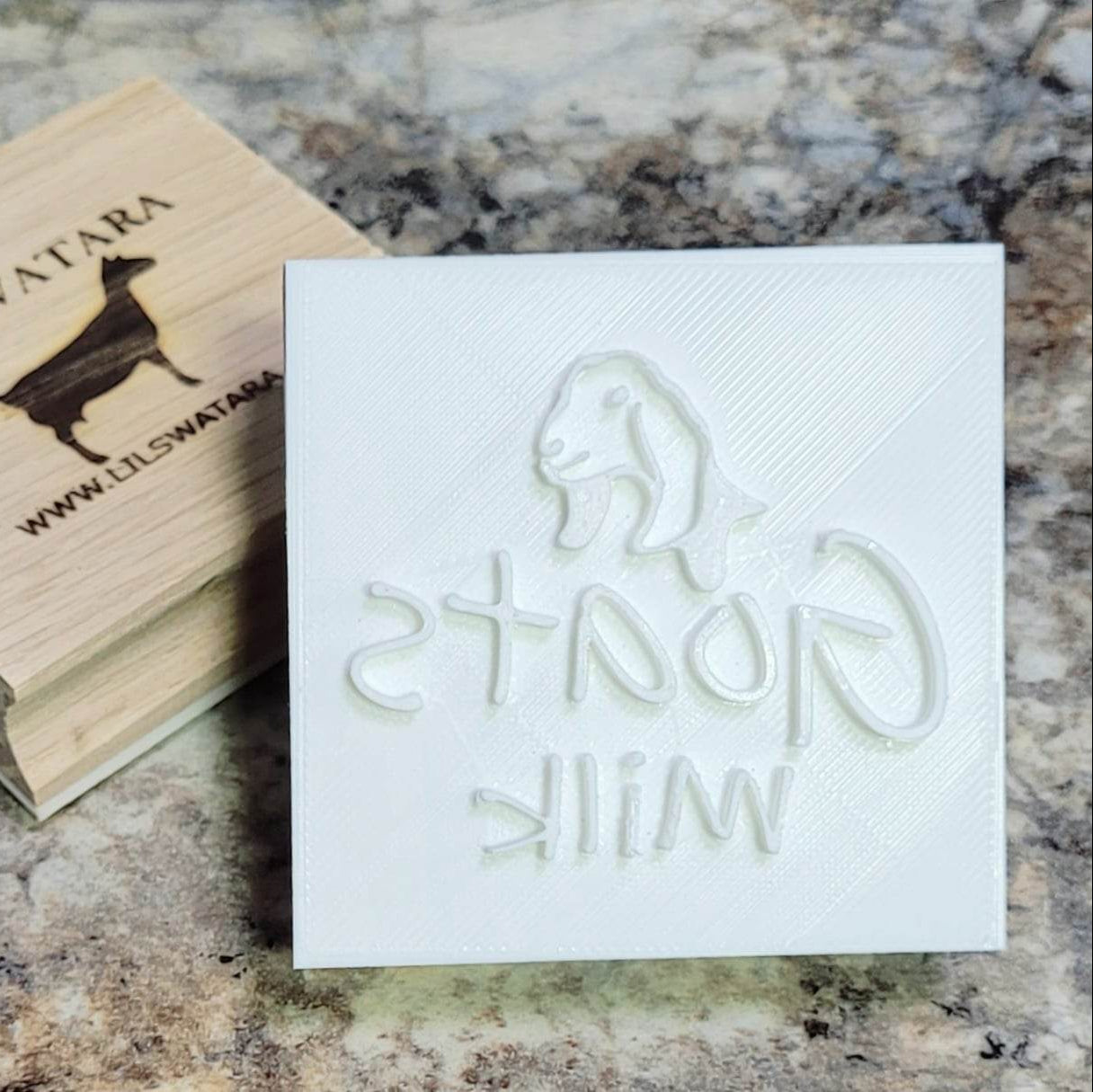 Animal Goat Milk Nubian soap stamp handmade soap bar Lil Swatara
