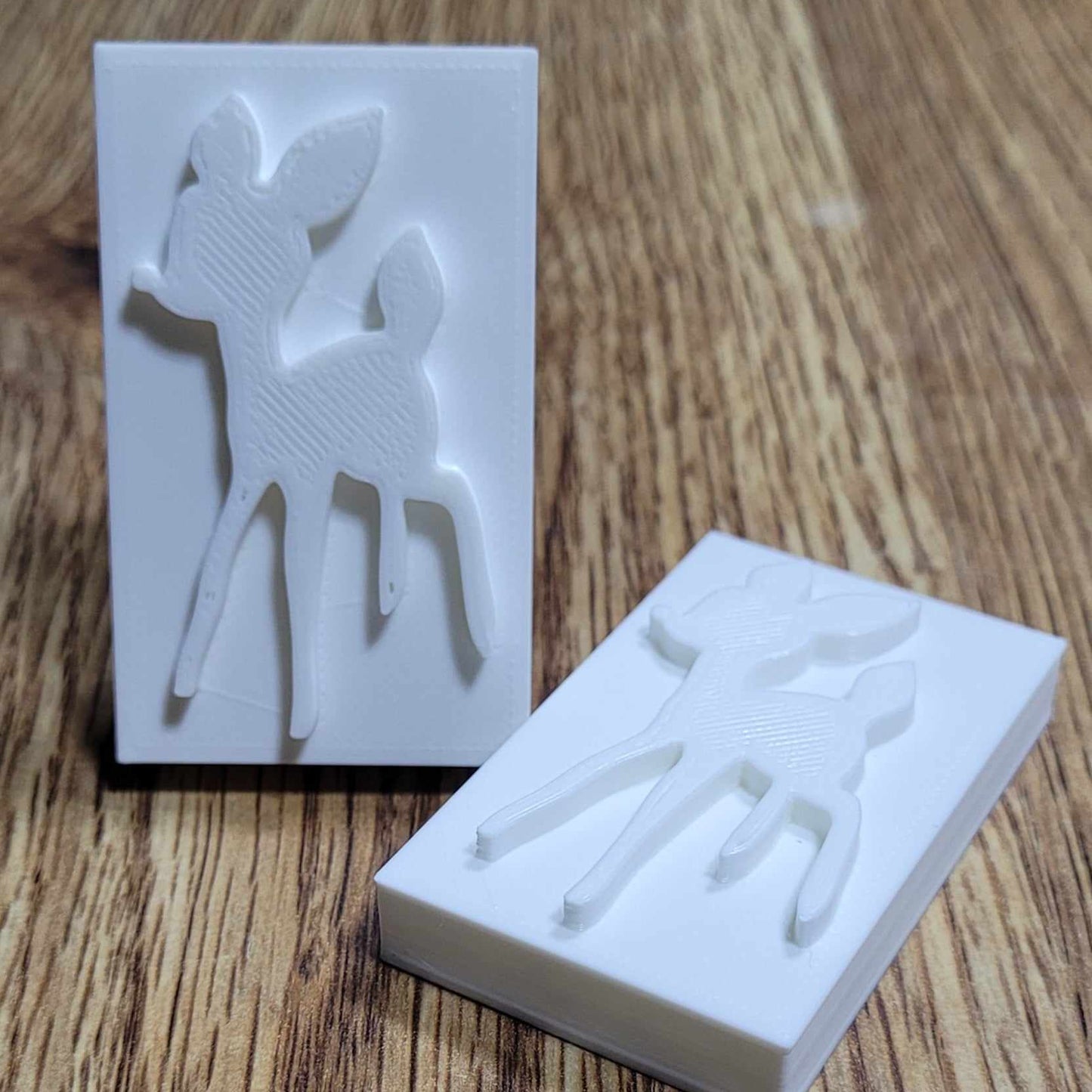 Baby fawn red nose Christmas Holiday soap stamp handmade soap bar animal design