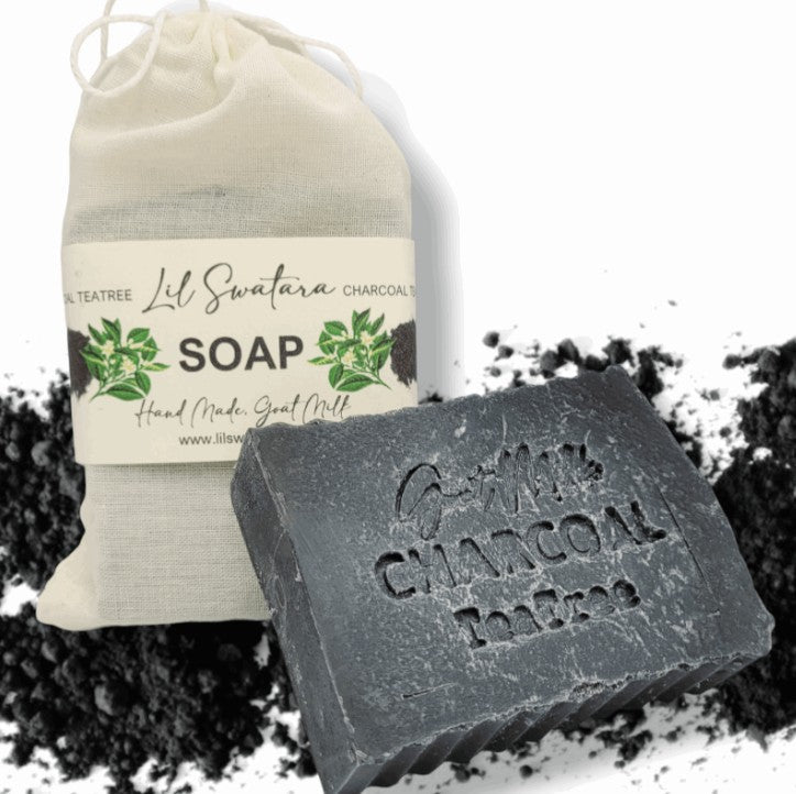 Charcoal Essential Oils 6oz Goat Milk Tallow Soap Bar - Lil Swatara SOAP LLC