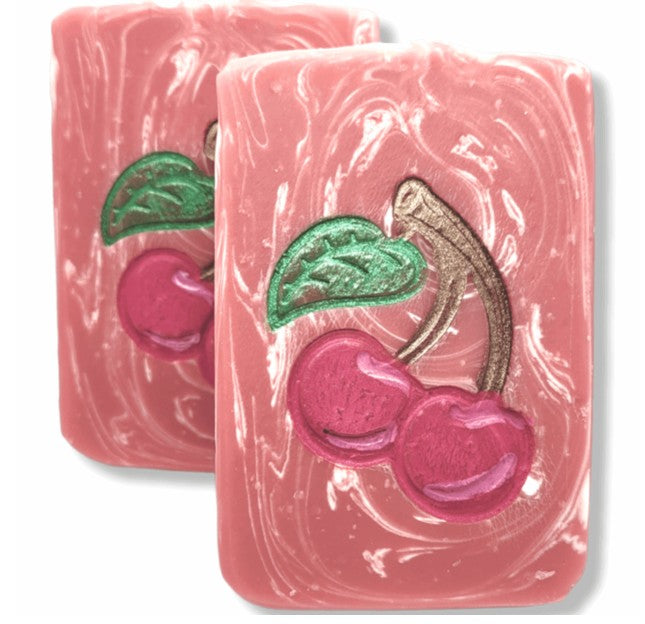 Cherry Soap Stamp Cherries fruit lil swatara