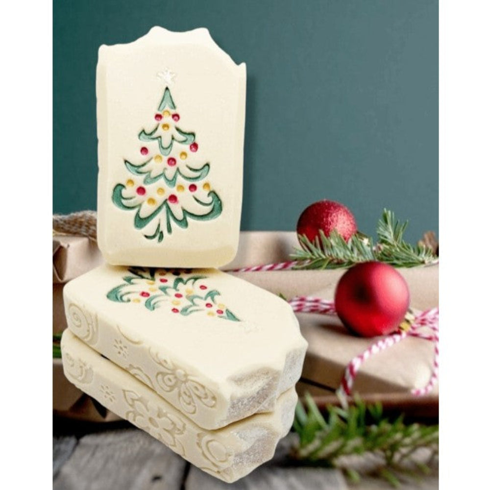 Christmas tree ornaments soap stamp for holida soap Lil Swatara