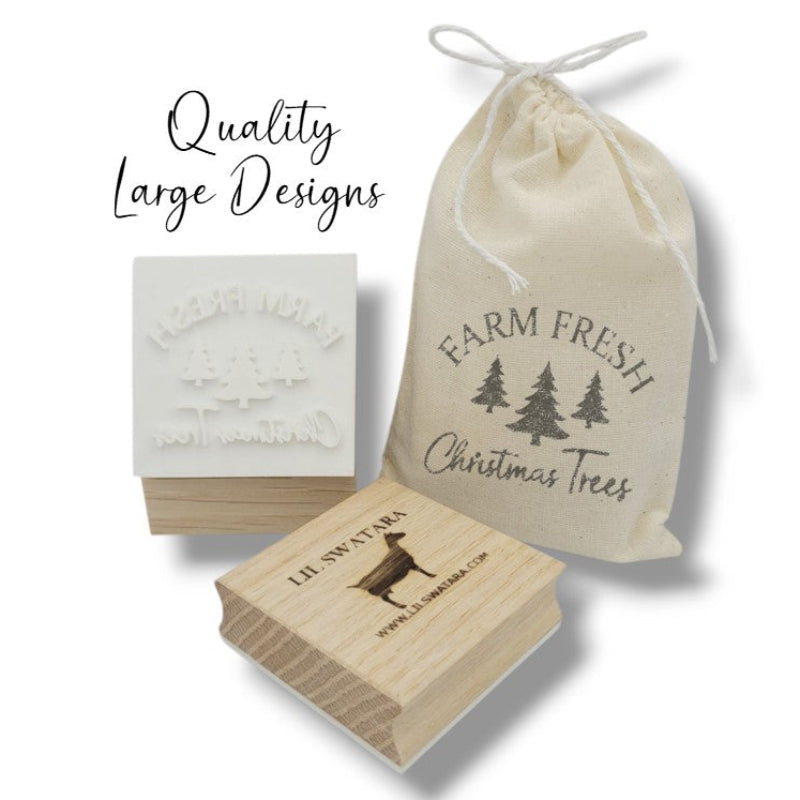 Farm Fresh Christmas Tree soap stamp handmade soap bar Lil Swatara