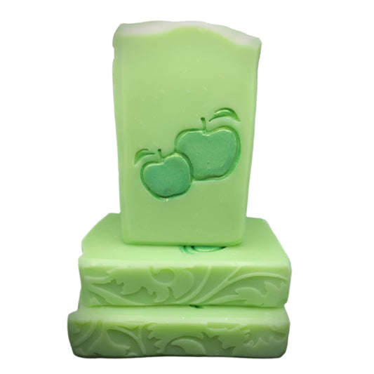 Fruit Apples fall soap stamp handmade soap bar Lil Swatara