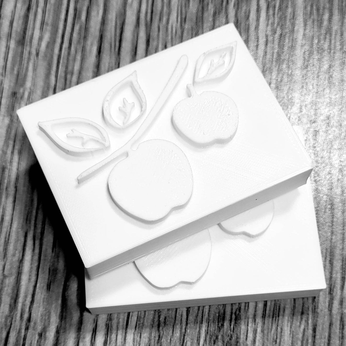 Fruit Apples Leaves soap stamp handmade soap bar Lil Swatara