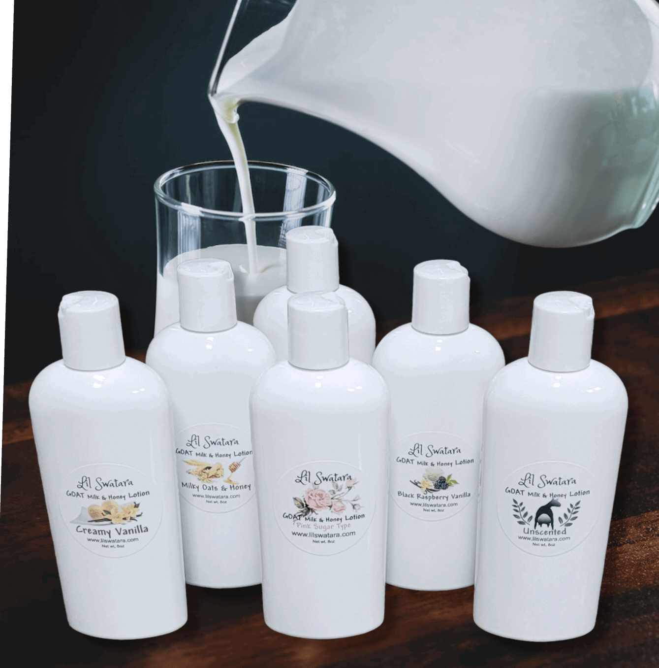 Goat Milk Honey Hand Body Lotion 8oz - Luxuriously Soft - Lil Swatara SOAP LLC