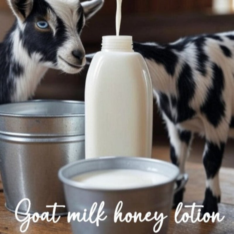 Goat Milk Honey Hand Body Lotion 8oz - Luxuriously Soft - Lil Swatara SOAP LLC