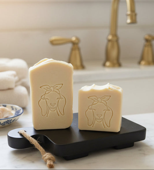 Goat Milk Soap Size Comparison, Large oz Bars Lil Swatara Soap