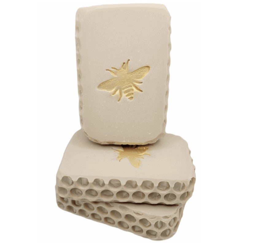 Honey bee soap stamp handmade soap bar Lil Swatara