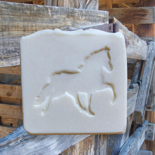 Horse Trot soap stamp handmade soap bar Lil Swatara