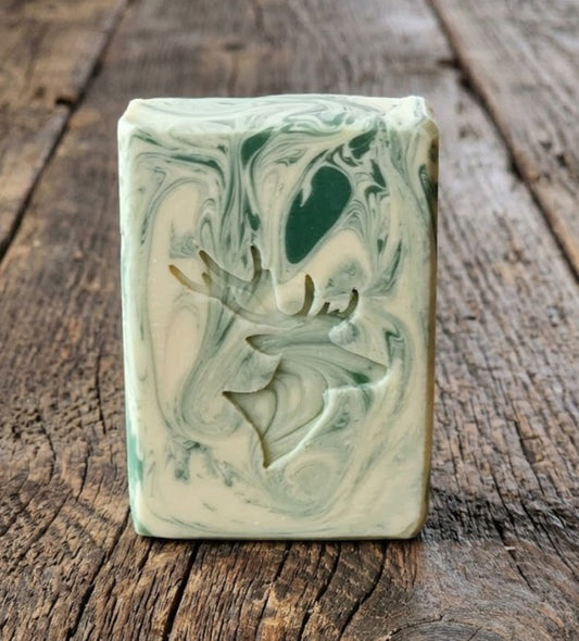 LARGE SOAP STAMP – Deer Stag Head Buck Wildlife Design creates crisp stag impressions for rustic and wildlife‑inspired handmade soaps.