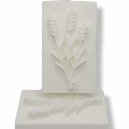 Lavender Flowers Soap stamp handmade soap bar Lil Swatara