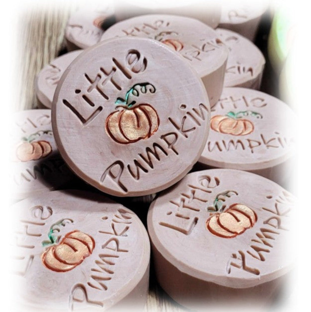 Little pumpkin soap stamp handmade soap bar Lil Swatara