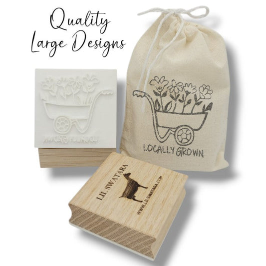 Locally Grown Baby Shower Wagon Soap Stamp handmade soap bar Lil Swatara