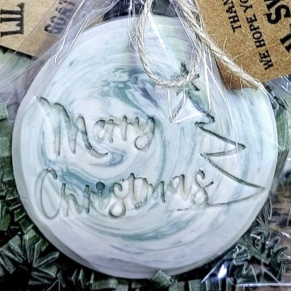 Merry Christmas with Tree Soap Stamp Holiday- Lil Swatara