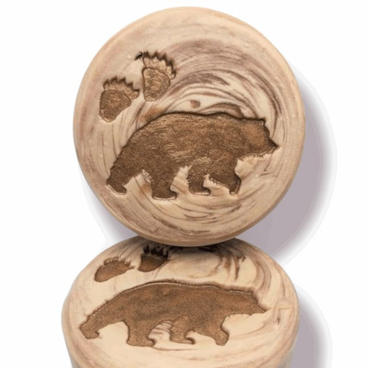 bear animal wildlife paw print soap stamp lil swatara