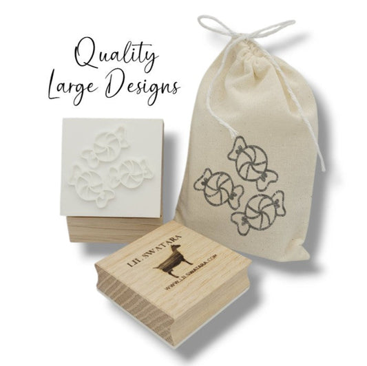 Peppermint Candies Soap stamp Christmas Holiday design Lil Swatara