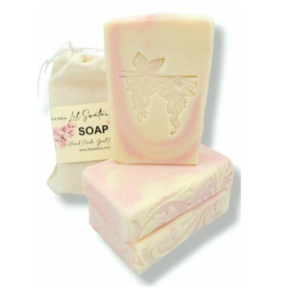 Pink Lilac Willow 6oz Goat Milk Tallow Soap Bar - Lil Swatara SOAP LLC