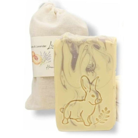 Rabbit Fern Easter Spring Animal soap stamp handmade soap bar Lil Swatara