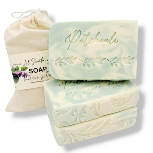 Handmade Simply Patchouli 6oz Goat Milk Soap – Earthy patchouli scent for gentle cleansing & hydration! Perfect for sensitive skin.