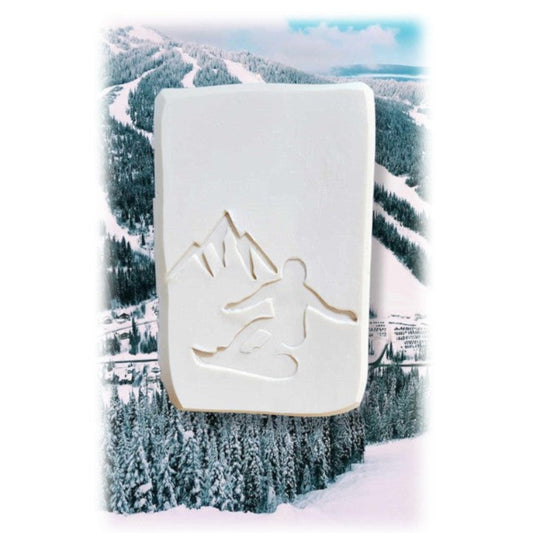 Snowboarding Mountains Winter ski Soap Stamp - Lil Swatara