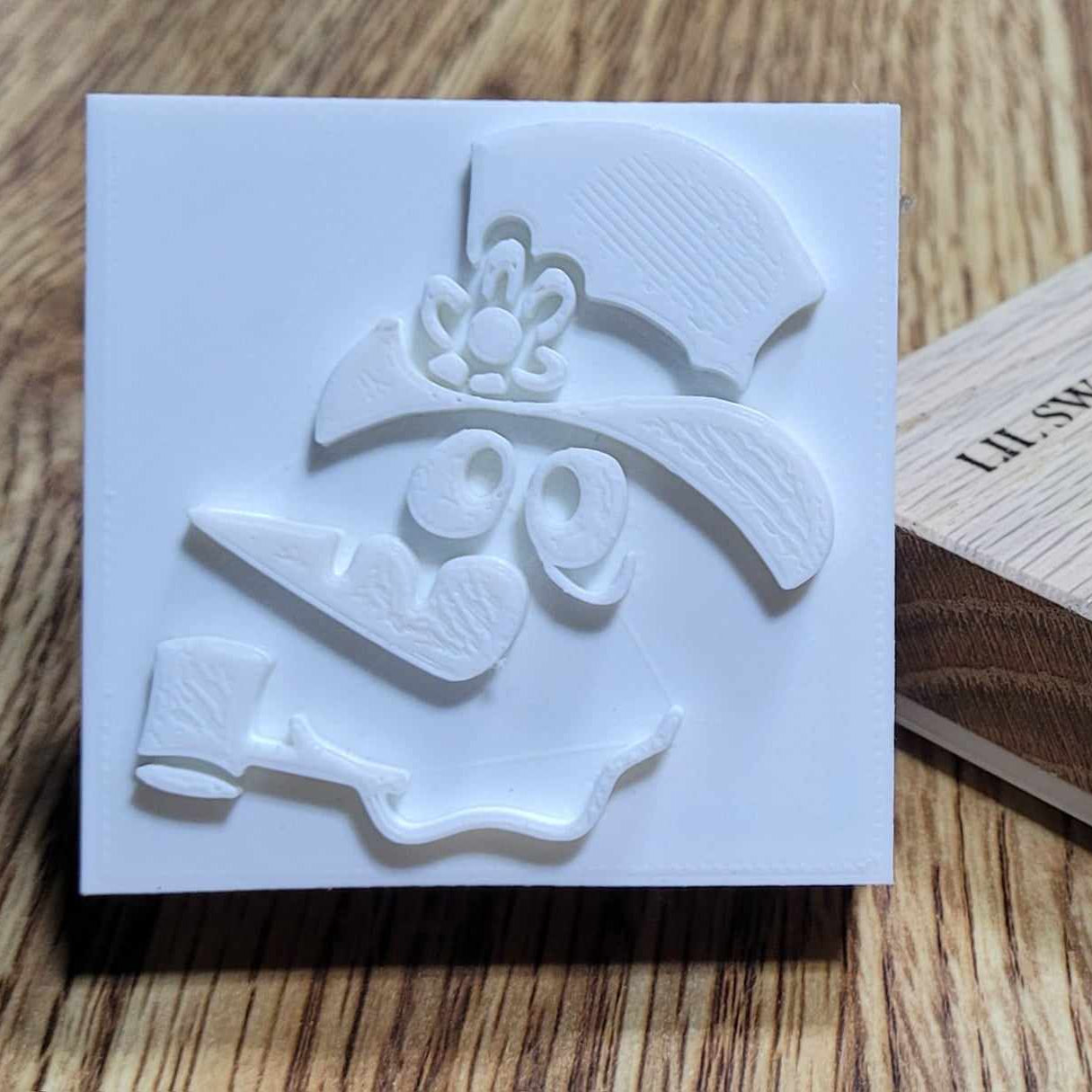 Snowman Head with Pipe Soap Stamp - Lil Swatara's Rustic Designs