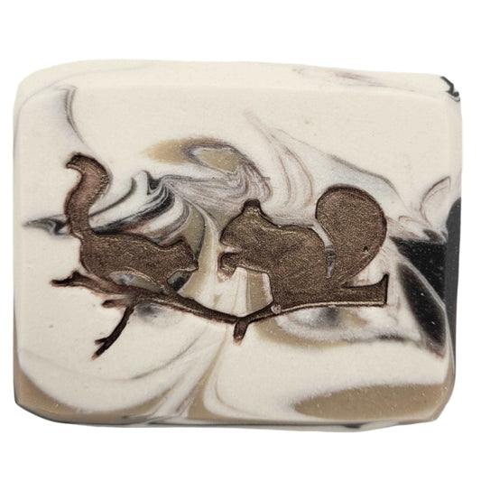 Squirrels Woodland Forest soap stamp handmade soap bar Lil Swatara