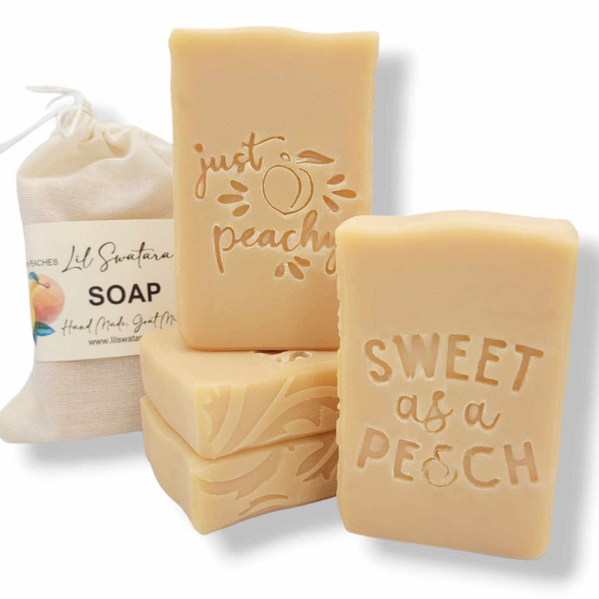 Sweet as a Peach fruit Soap stamp Lil Swatara