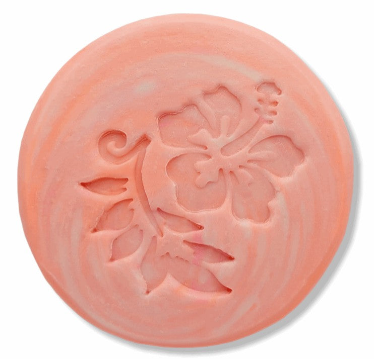 tropical Hibiscus beach flower soap stamp lil swatara