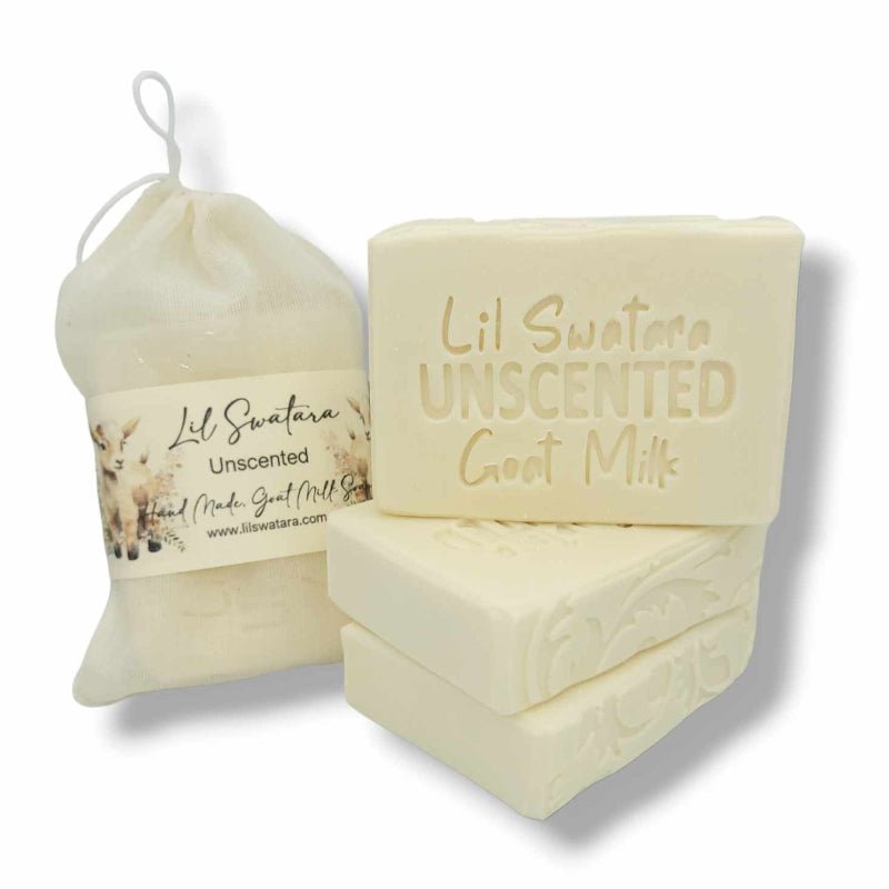 Unscented 6oz Goat Milk Tallow Soap Bar - Natural Sensitive Skin - Lil Swatara SOAP LLC
