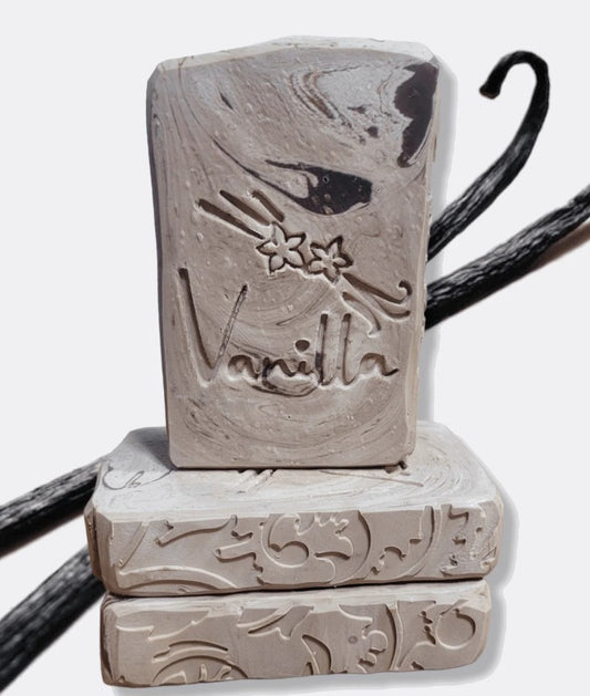 Vanilla bean soap stamp natural lil swatar