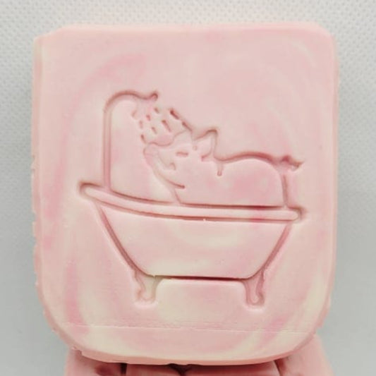 Animal Pig Bathtub soap stamp handmade soap bar Lil Swatara
SOAP LLC