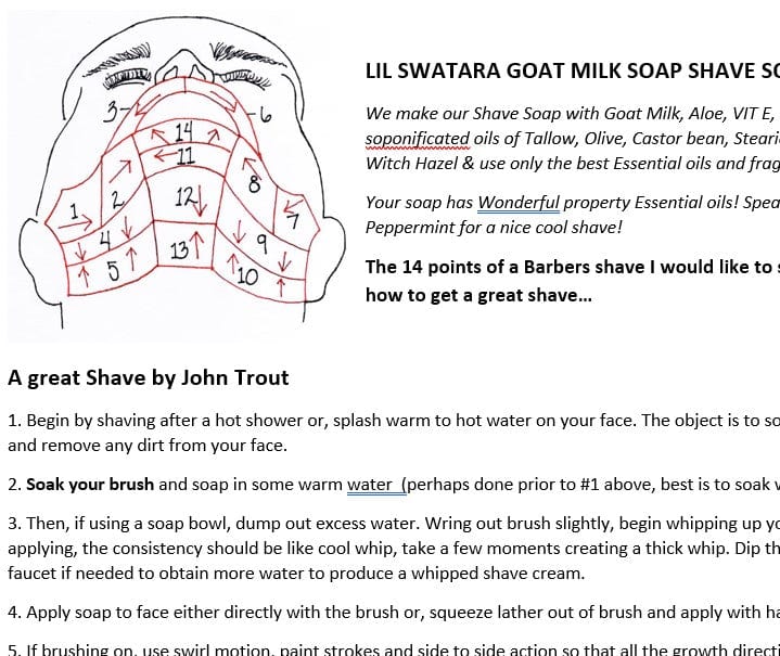 Goat Milk Spearmint Shave Kit - Soap Discs Mug Brush - Lil Swatara SOAP LLC
