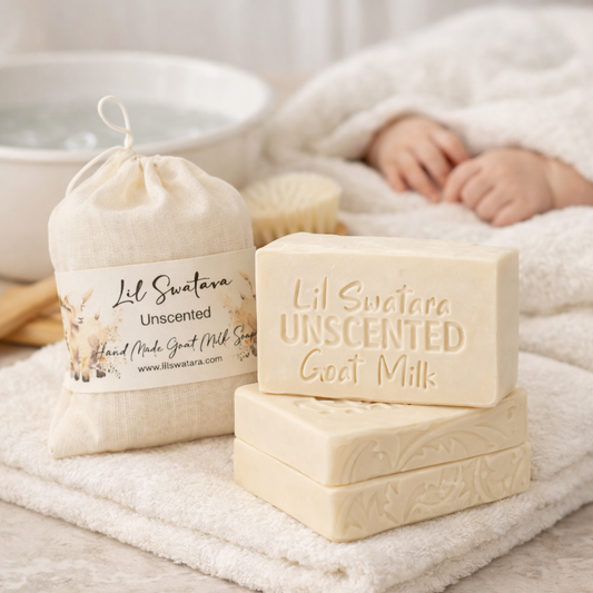 Gentle goat milk unscented tallow soap for babies and sensitive skin