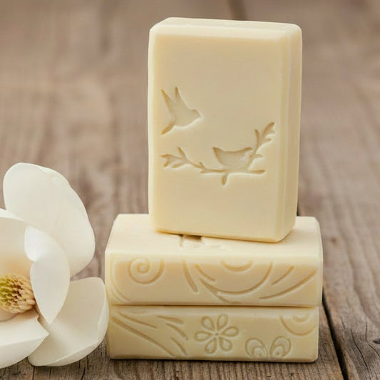 LARGE SOAP STAMP – Birds on Limb Wildlife Nature Forest Design creates LARGE, crisp impressions featuring peaceful birds perched on a tree limb, perfect for wildlife artisan soaps, forest themed batches, outdoor market gifting, and serene nature inspired collections.
