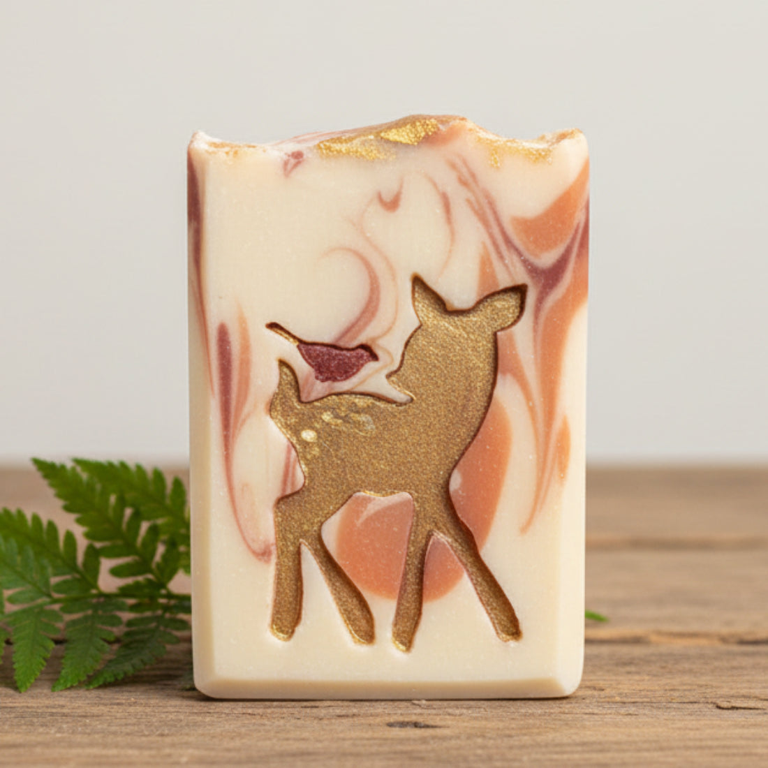 LARGE SOAP STAMP – Deer Fawn and Bird Wildlife Woodland Nature Design creates LARGE, crisp impressions featuring a gentle deer fawn with its bird companion, perfect for wildlife artisan soaps, woodland themed batches, nature lover gifting, and peaceful forest inspired collections.

