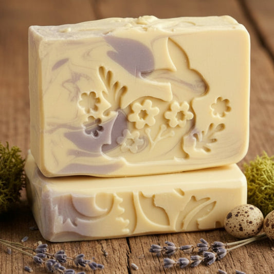 LARGE SOAP STAMP – Flower Rabbit Animal Easter Garden Design creates LARGE, crisp impressions featuring a sweet garden rabbit surrounded by flowers, perfect for Easter artisan soaps, spring gifting, baby shower batches, and whimsical floral collections.
