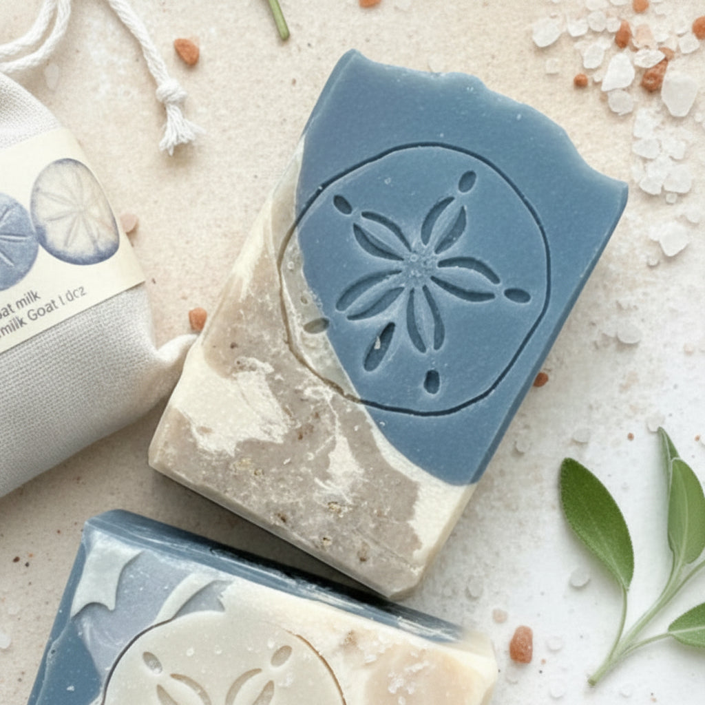 LARGE SOAP STAMP – Sand Dollar Beach Coastal Marine Nautical Design Creates LARGE, crisp sand dollar impressions with coastal detail. Perfect for beach‑themed soaps, summer batches, spa collections, and artisan seaside designs.