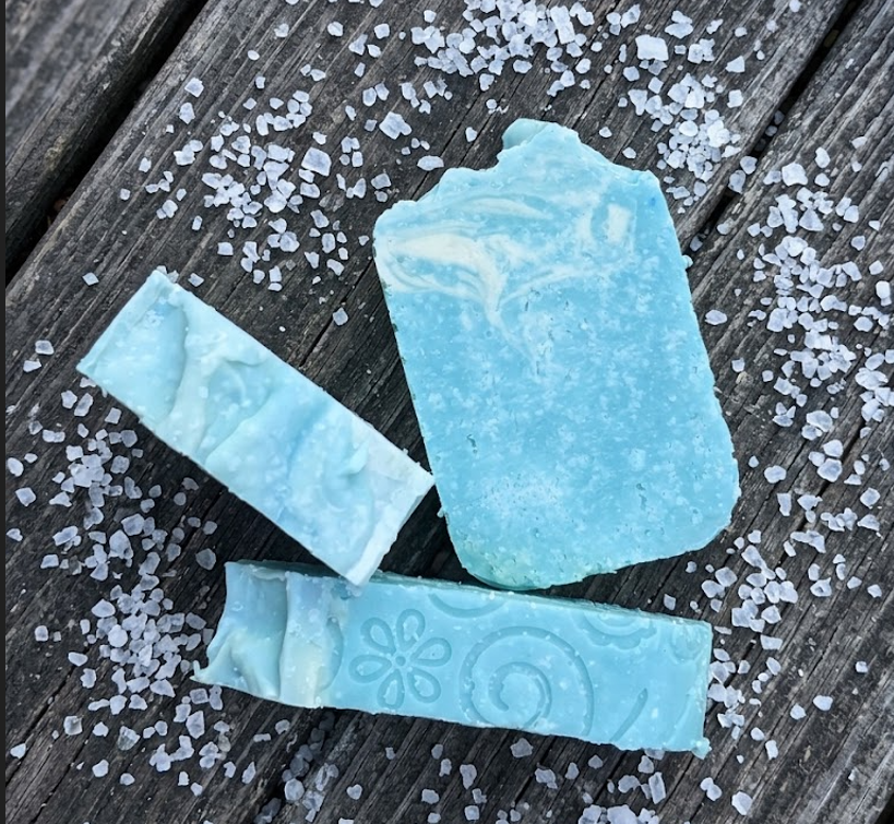 Salt Goat Milk Soap Bar - Creamy & Not Abrasive