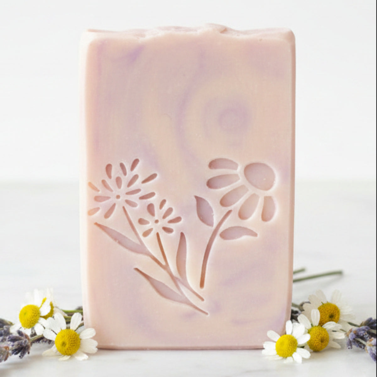 soap stamp Creates LARGE, crisp Wildflowers Sunflower impressions with cheerful botanical detail. Perfect for spring releases, garden‑inspired soaps, rustic gift sets, and artisan market collections.