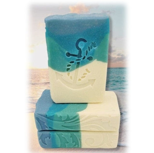 Anchor and rope nautical beach soap stamp handmade soap bar Lil Swatara