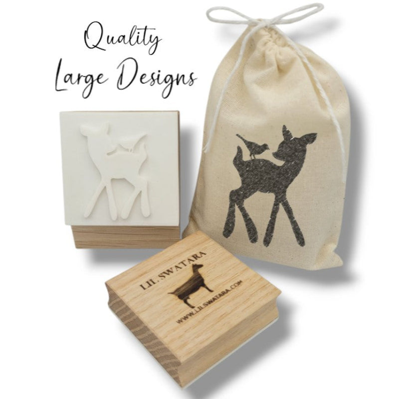 Animal Deer Fawn Bird soap stamp handmade soap bar Lil Swatara
