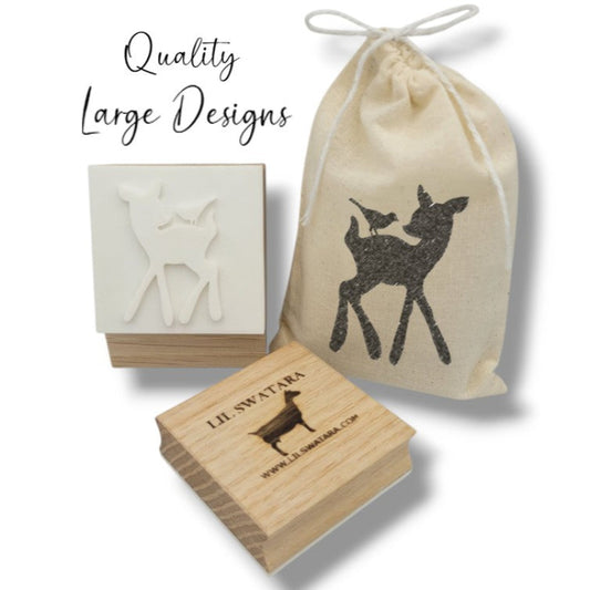 Animal Deer Fawn Bird soap stamp handmade soap bar Lil Swatara
