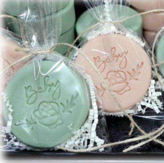 Baby Rose Soap Stamp Baby Shower Floral Lil Swatara