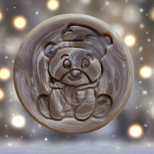 Bear Hat Scarf Christmas Winter Animal soap stamp handmade soap bar Lil Swatara 